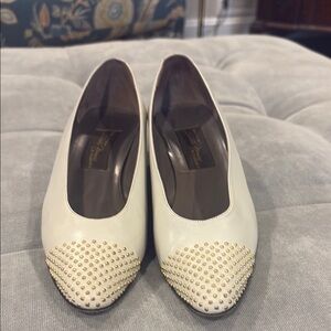 Italian leather studded shoe, Vintage